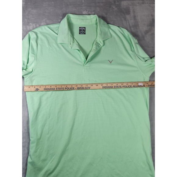 Callaway Golf Opti-Dri Stretch Performance Golf Polo Shirt Striped Mens XL - Picture 6 of 7